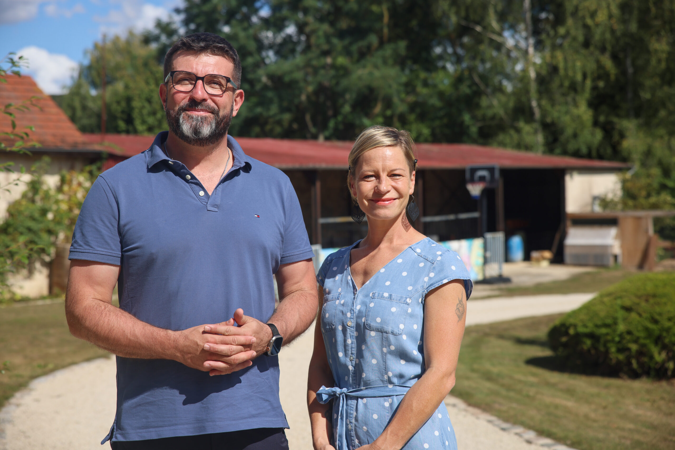 Katerina et Yann, propriétaires du Domaine d’Ailleurs