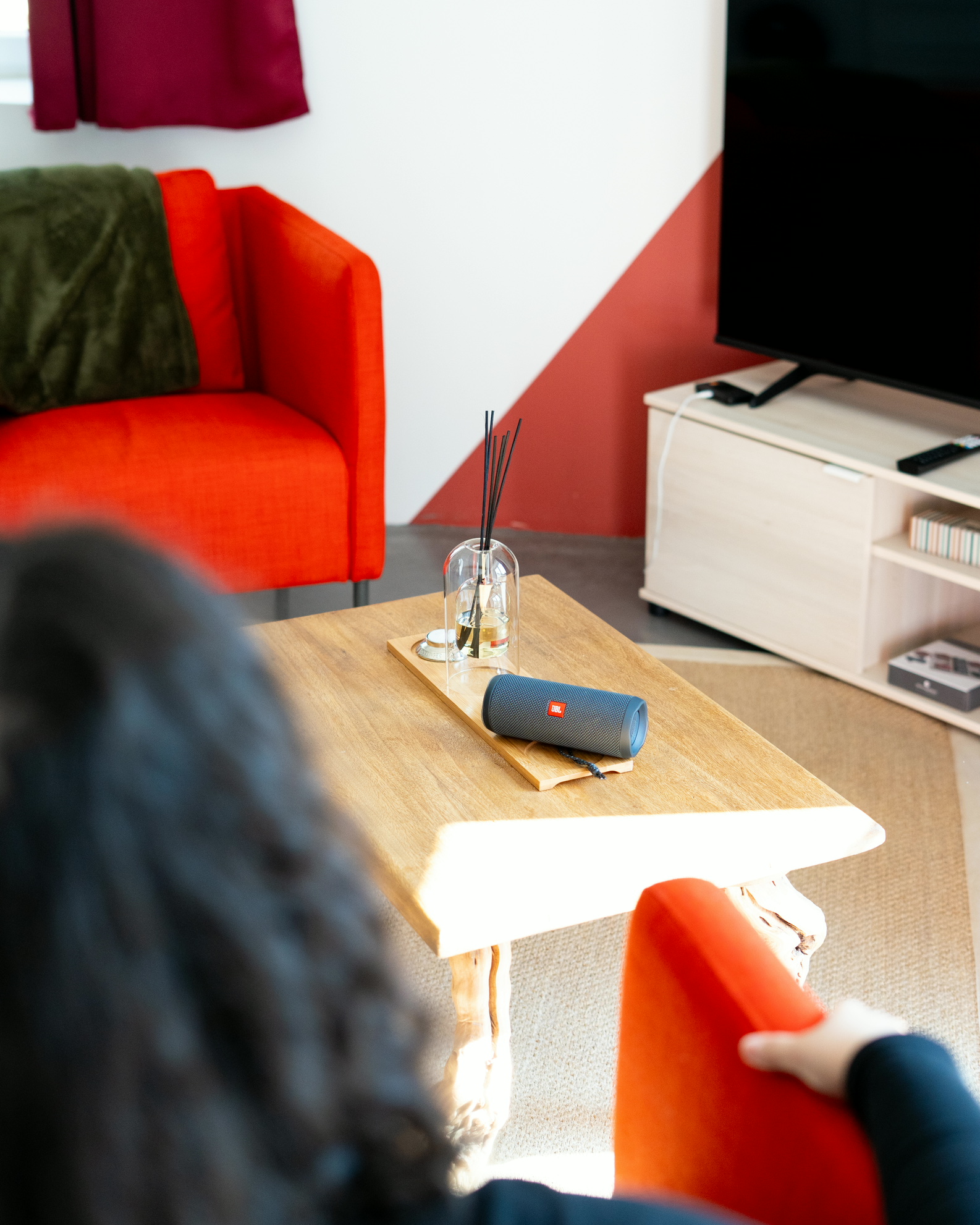 Intérieur chaleureux du gîte L’Hirondelle