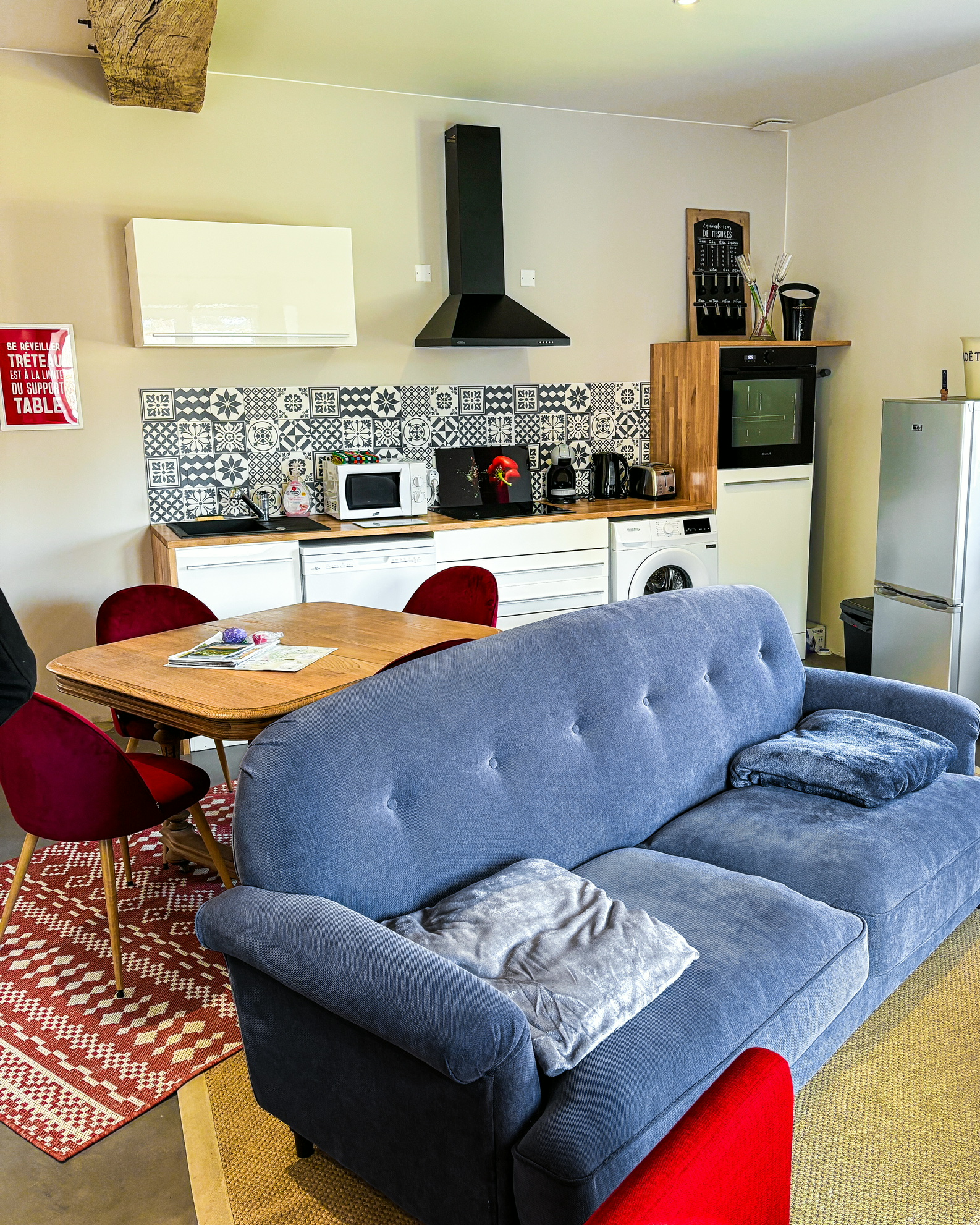 Terrasse cocooning du gîte L’Hirondelle