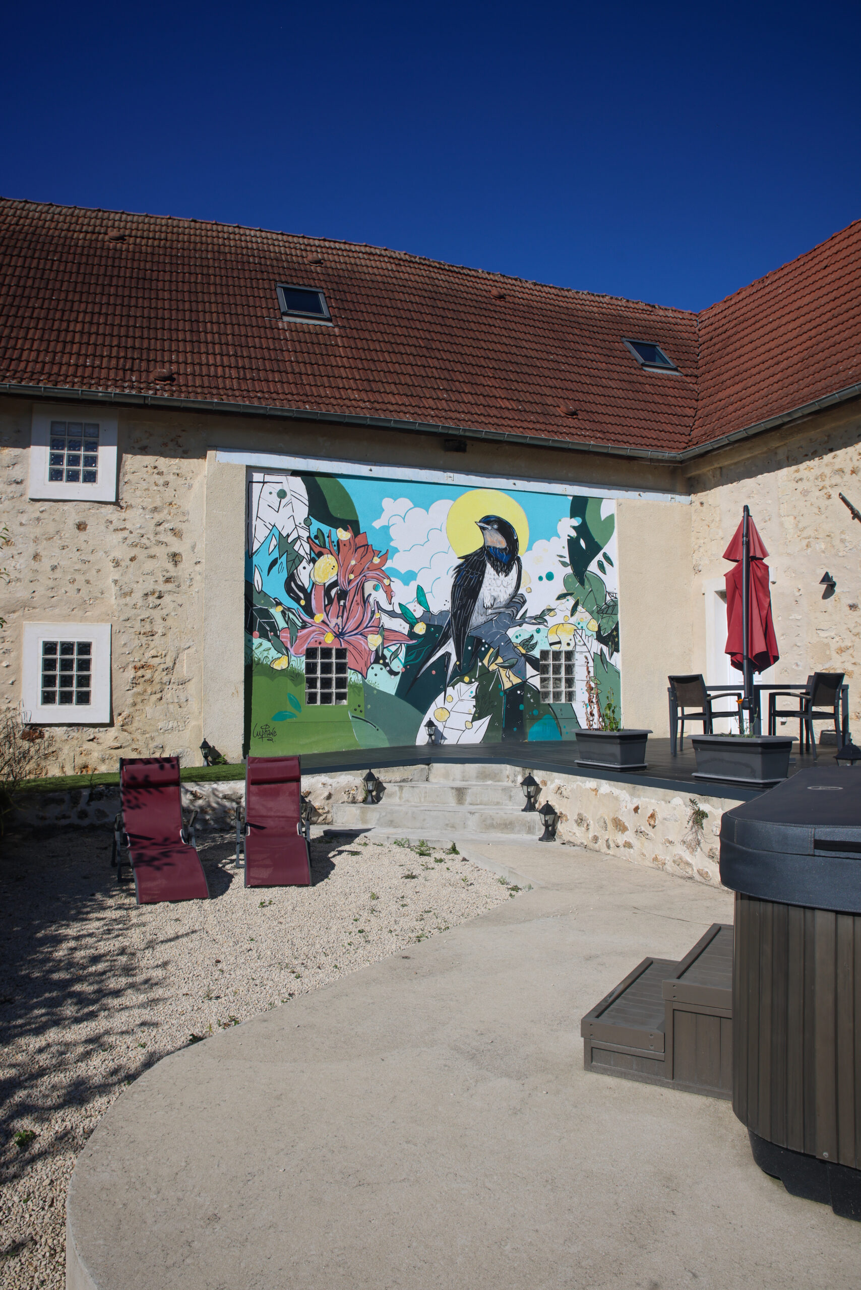 Ambiance douce au gîte L’Hirondelle