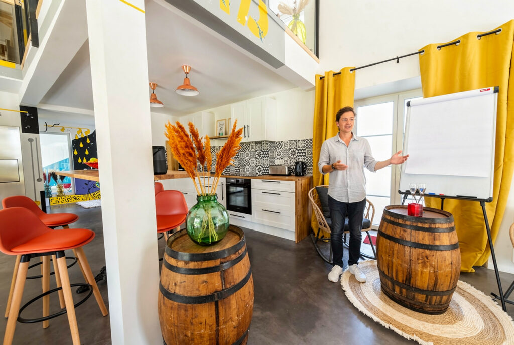 Séminaire œnologique au Domaine d'Ailleurs en Champagne