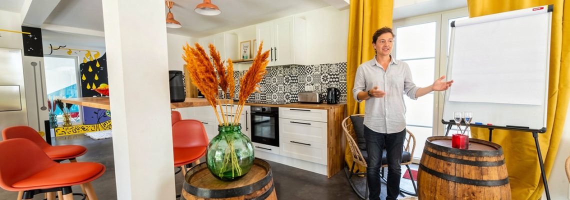 Séminaire œnologique au Domaine d'Ailleurs en Champagne